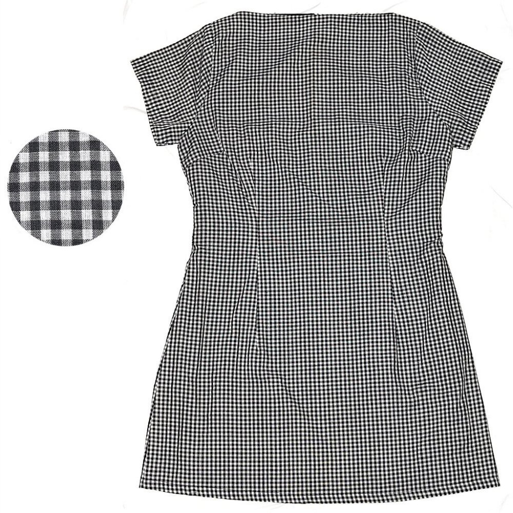 Unworn Vintage Tailor-Made, One-of-a-Kind Gingham Minidress (Fits like petite)